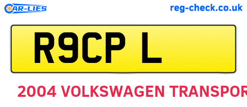 R9CPL are the vehicle registration plates.