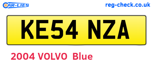 KE54NZA are the vehicle registration plates.