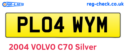 PL04WYM are the vehicle registration plates.