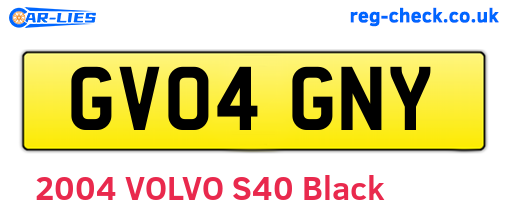 GV04GNY are the vehicle registration plates.