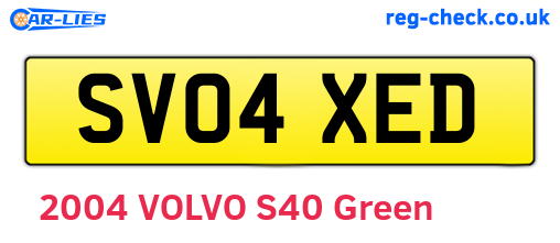 SV04XED are the vehicle registration plates.