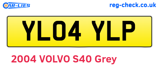 YL04YLP are the vehicle registration plates.