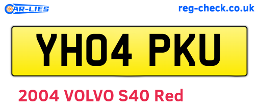 YH04PKU are the vehicle registration plates.