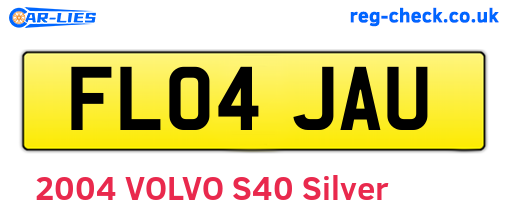 FL04JAU are the vehicle registration plates.