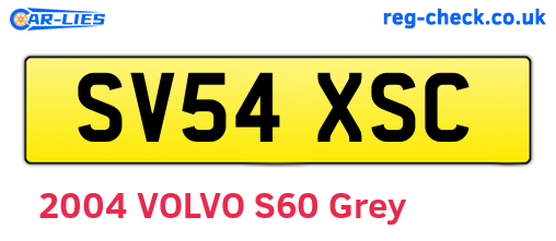 SV54XSC are the vehicle registration plates.