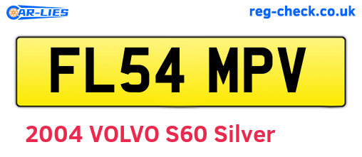 FL54MPV are the vehicle registration plates.