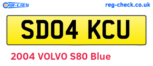 SD04KCU are the vehicle registration plates.