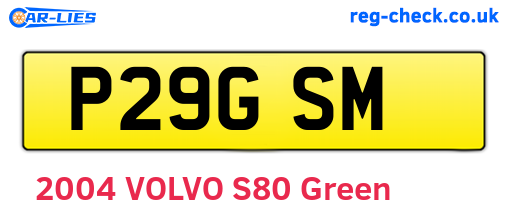 P29GSM are the vehicle registration plates.