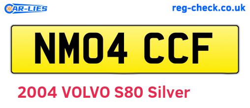 NM04CCF are the vehicle registration plates.