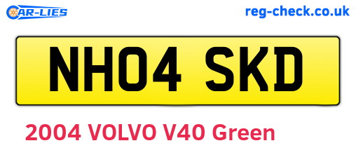 NH04SKD are the vehicle registration plates.