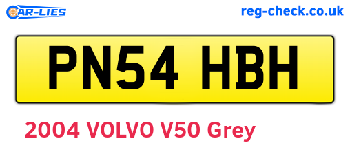 PN54HBH are the vehicle registration plates.