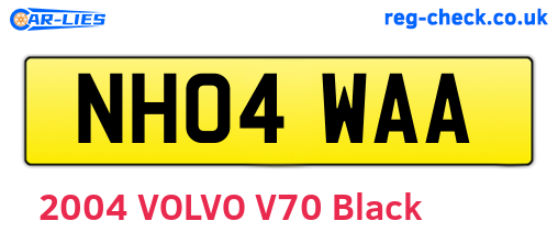 NH04WAA are the vehicle registration plates.