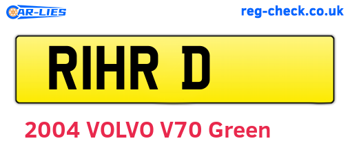R1HRD are the vehicle registration plates.