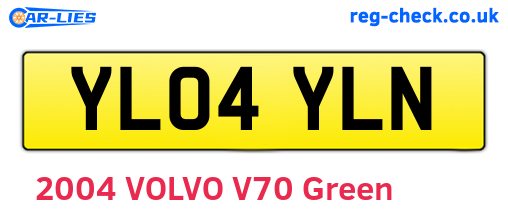 YL04YLN are the vehicle registration plates.