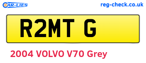 R2MTG are the vehicle registration plates.