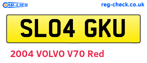 SL04GKU are the vehicle registration plates.