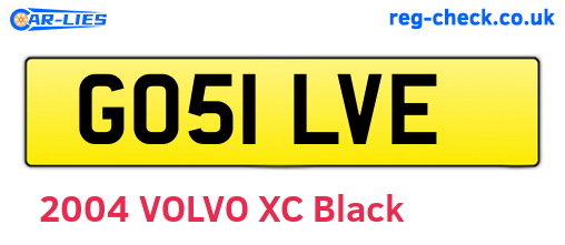 GO51LVE are the vehicle registration plates.