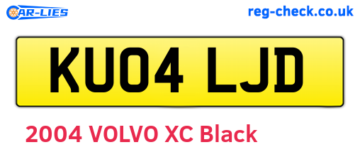 KU04LJD are the vehicle registration plates.