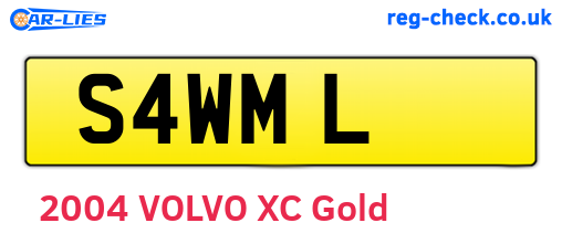 S4WML are the vehicle registration plates.