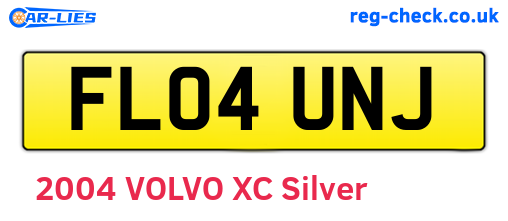 FL04UNJ are the vehicle registration plates.