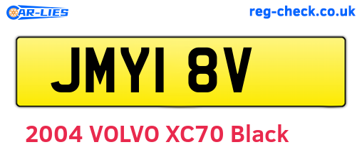 JMY18V are the vehicle registration plates.