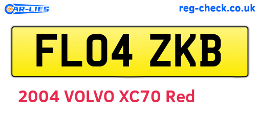FL04ZKB are the vehicle registration plates.