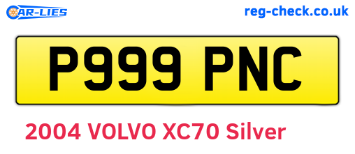 P999PNC are the vehicle registration plates.