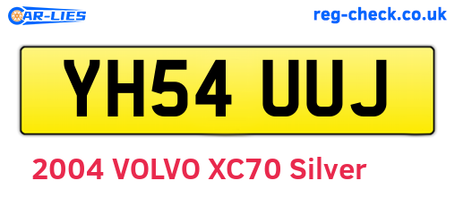 YH54UUJ are the vehicle registration plates.