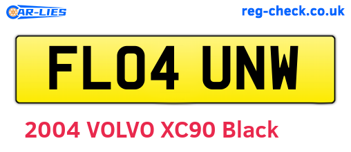 FL04UNW are the vehicle registration plates.