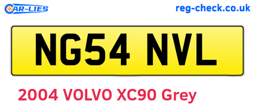 NG54NVL are the vehicle registration plates.
