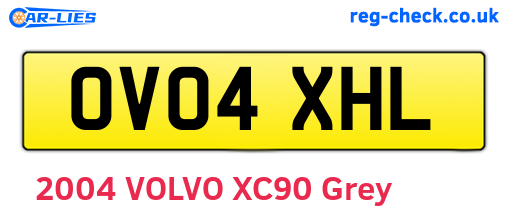 OV04XHL are the vehicle registration plates.