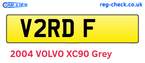 V2RDF are the vehicle registration plates.