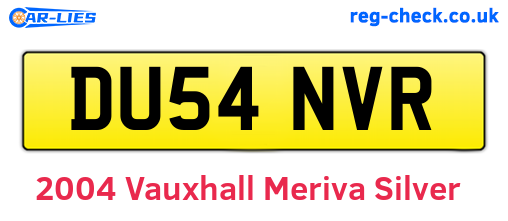 2004 Vauxhall Meriva life 8v Silver (DU54NVR)