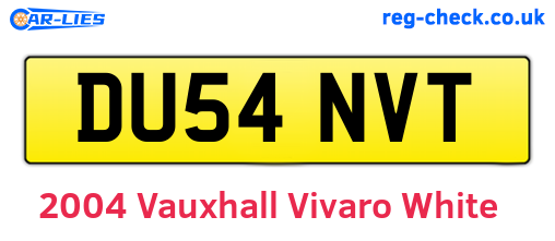 2004 Vauxhall Vivaro 2900 dti swb White (DU54NVT)