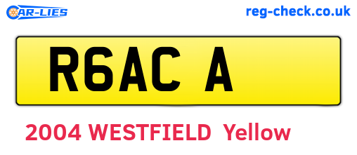 R6ACA are the vehicle registration plates.