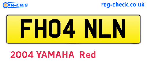 FH04NLN are the vehicle registration plates.