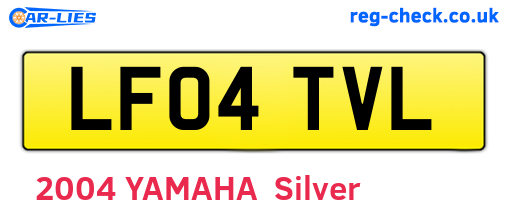 LF04TVL are the vehicle registration plates.