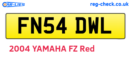 FN54DWL are the vehicle registration plates.