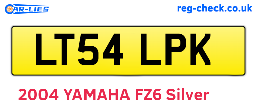 LT54LPK are the vehicle registration plates.