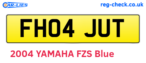 FH04JUT are the vehicle registration plates.