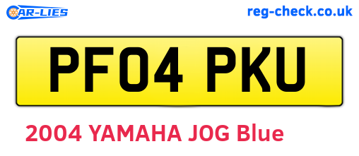 PF04PKU are the vehicle registration plates.