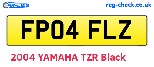 FP04FLZ are the vehicle registration plates.