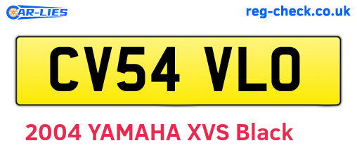 CV54VLO are the vehicle registration plates.