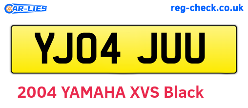 YJ04JUU are the vehicle registration plates.