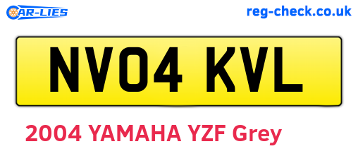 NV04KVL are the vehicle registration plates.