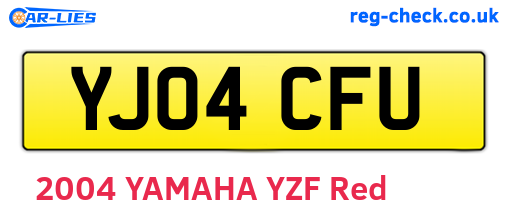 YJ04CFU are the vehicle registration plates.