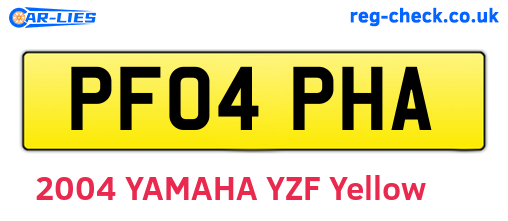 PF04PHA are the vehicle registration plates.