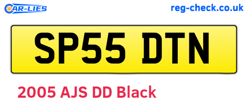 SP55DTN are the vehicle registration plates.