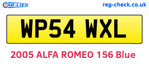 WP54WXL are the vehicle registration plates.