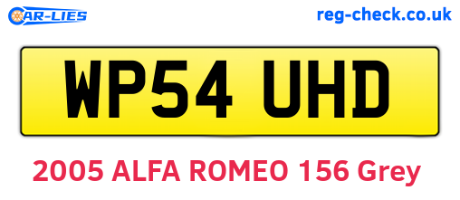 WP54UHD are the vehicle registration plates.